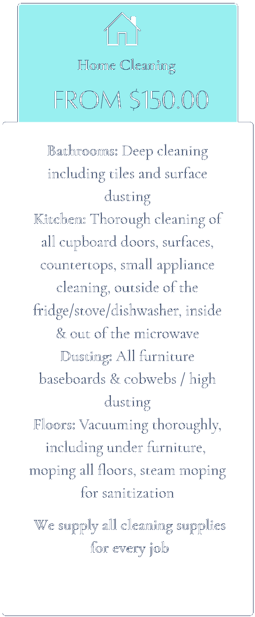 Home Cleaning Option Details