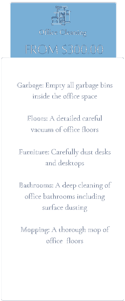Office Cleaning Option Details